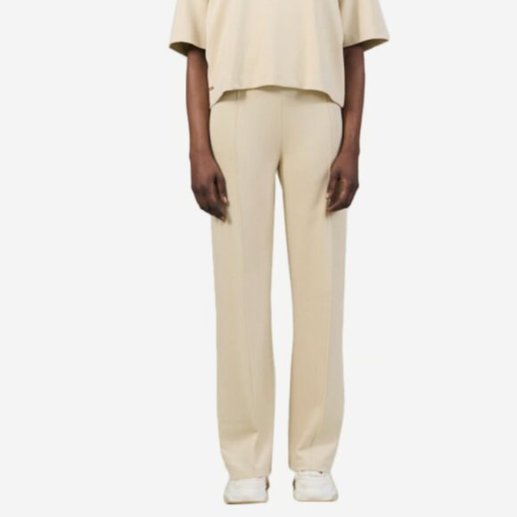 NWT! $180 Lune Active 'Forest' Pintuck Flare Pants Brown Rice Size Medium - Picture 1 of 8